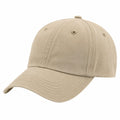 Gorra de béisbol talla única de tejido beige - visera curva ajustable