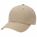 Gorra de béisbol talla única de tejido beige con visera curva estilo casual
