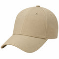 Gorra de béisbol talla única de tejido beige con visera curva para uso diario