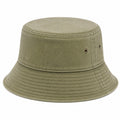 Sombrero de pescador talla única de tejido verde caqui con ala ancha estilo casual